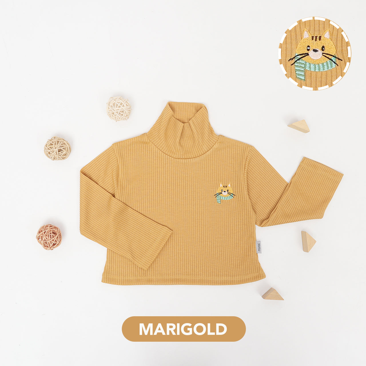 Mooi Atasan Anak Turtle Neck Top