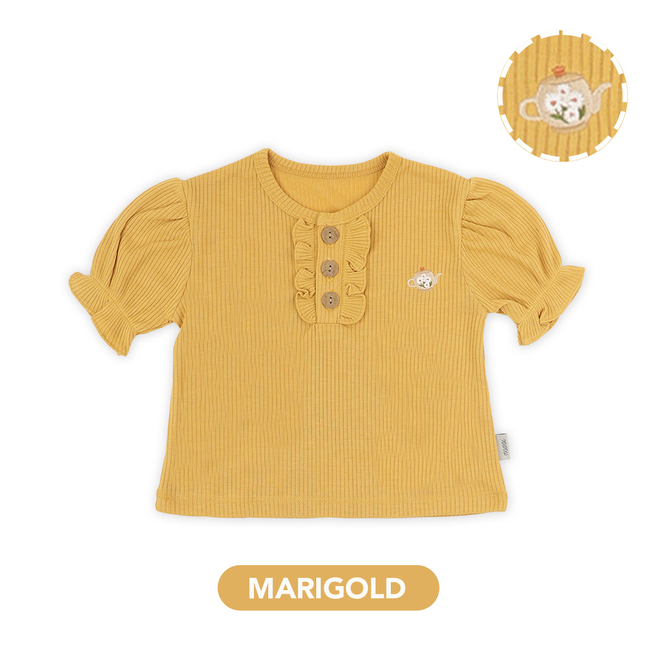 Mooi Atasan Anak Perempuan Jenna Rib Top