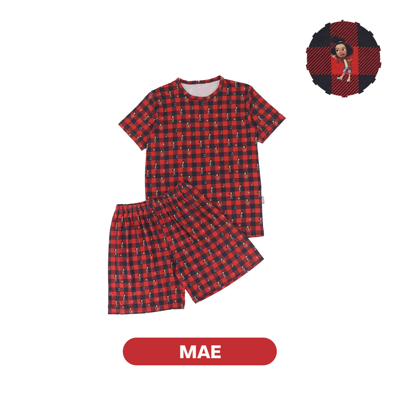 Mooi x Jumbo Piyama Dewasa Setelan Tencel Short Pajamas Adult