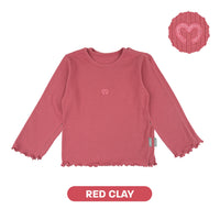 Mooi Atasan Lengan Panjang Anak Perempuan Comfy Rib Basic Long Sleeve Top