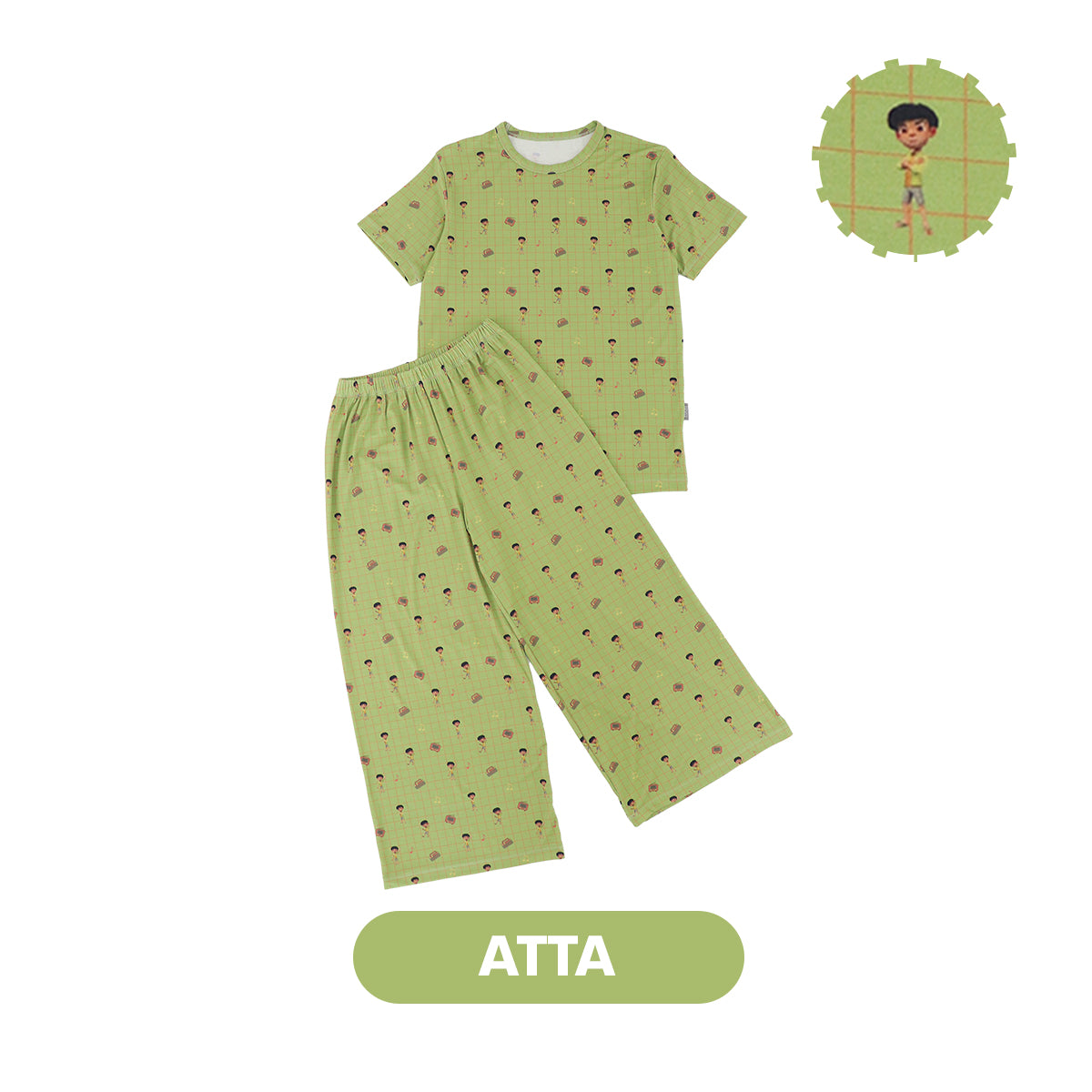Mooi x Jumbo Piyama Dewasa Setelan Tencel Long Pajamas Adult