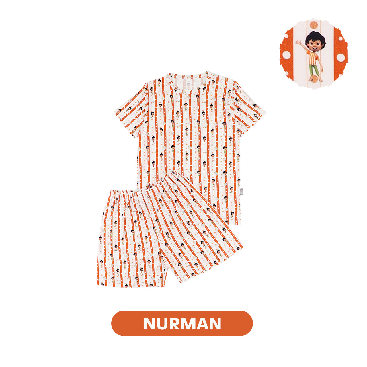 Mooi x Jumbo Piyama Dewasa Setelan Tencel Short Pajamas Adult