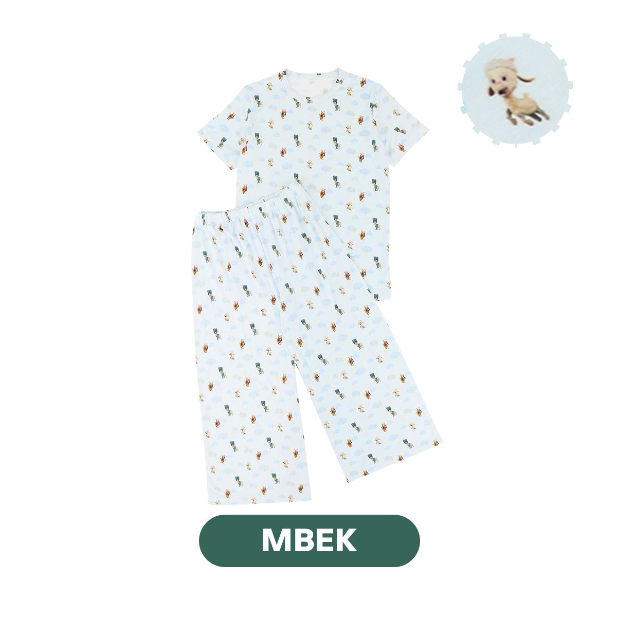 Mooi x Jumbo Piyama Dewasa Setelan Tencel Long Pajamas Adult