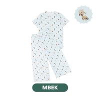 Mooi x Jumbo Piyama Dewasa Setelan Tencel Long Pajamas Adult