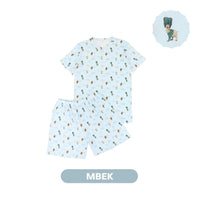 Mooi x Jumbo Piyama Dewasa Setelan Tencel Short Pajamas Adult