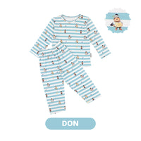 Mooi x Jumbo Setelan Anak Unisex Tencel Long Pajamas Kids
