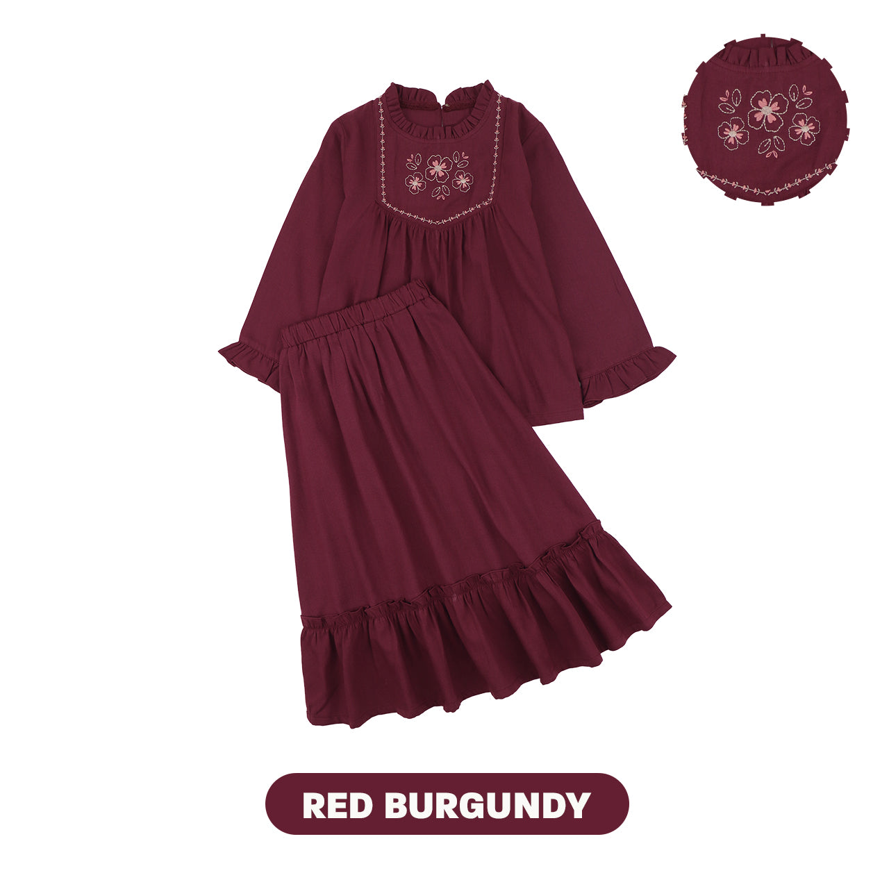 Mooi Setelan Anak Perempuan Raya Collection Hamnah Tunik Set