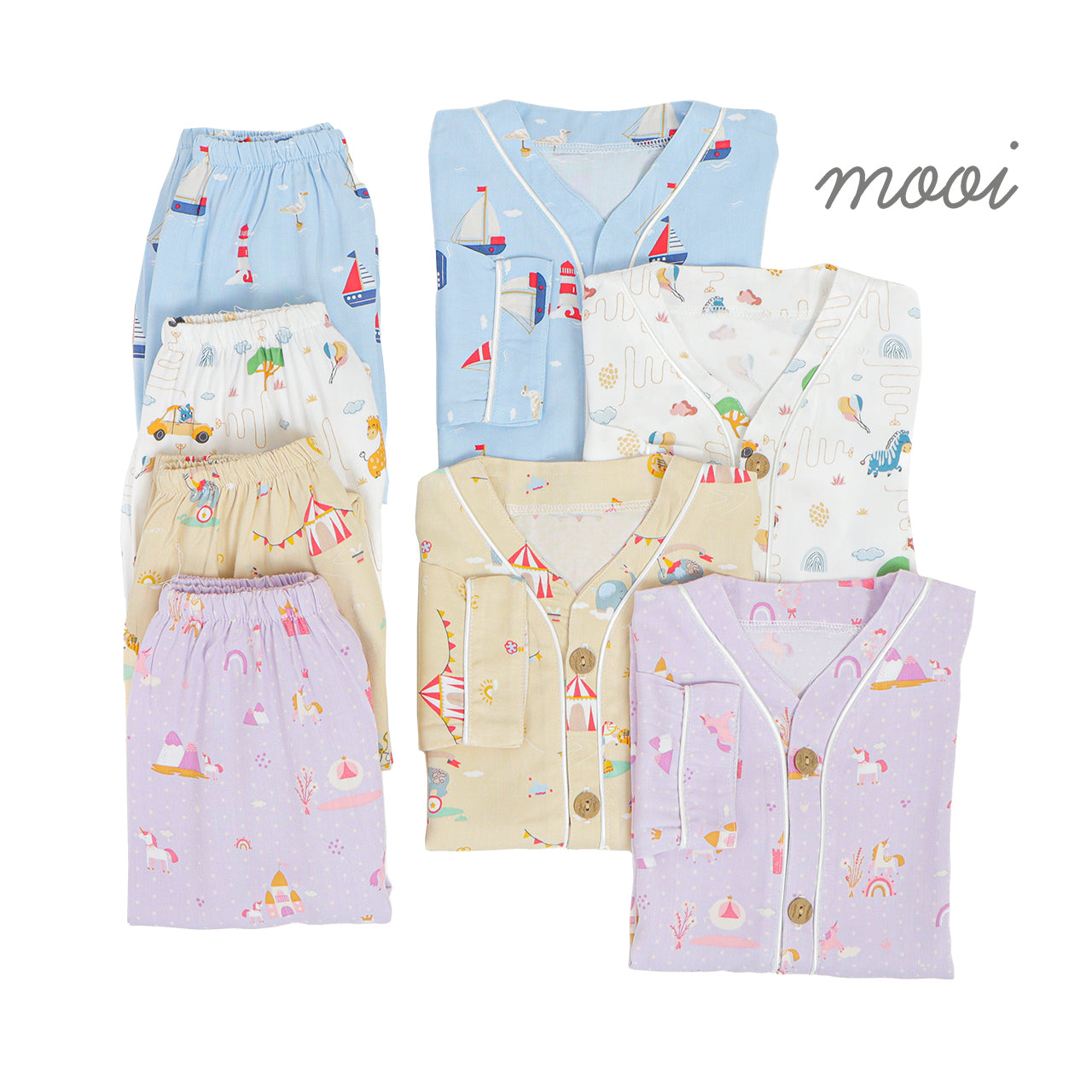 Mooi Piyama Anak Baju Tidur Anak Ceilo Long Pajamas Kids