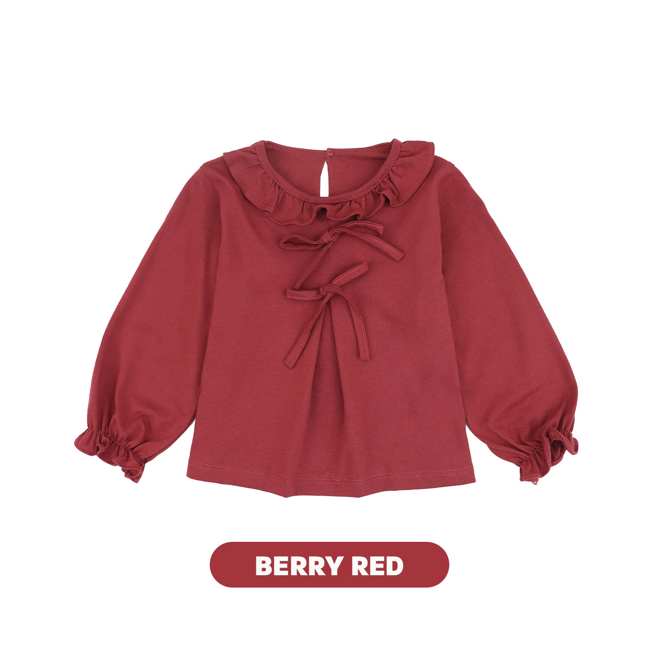 Mooi Atasan Anak Perempuan Nara Ruffle Top