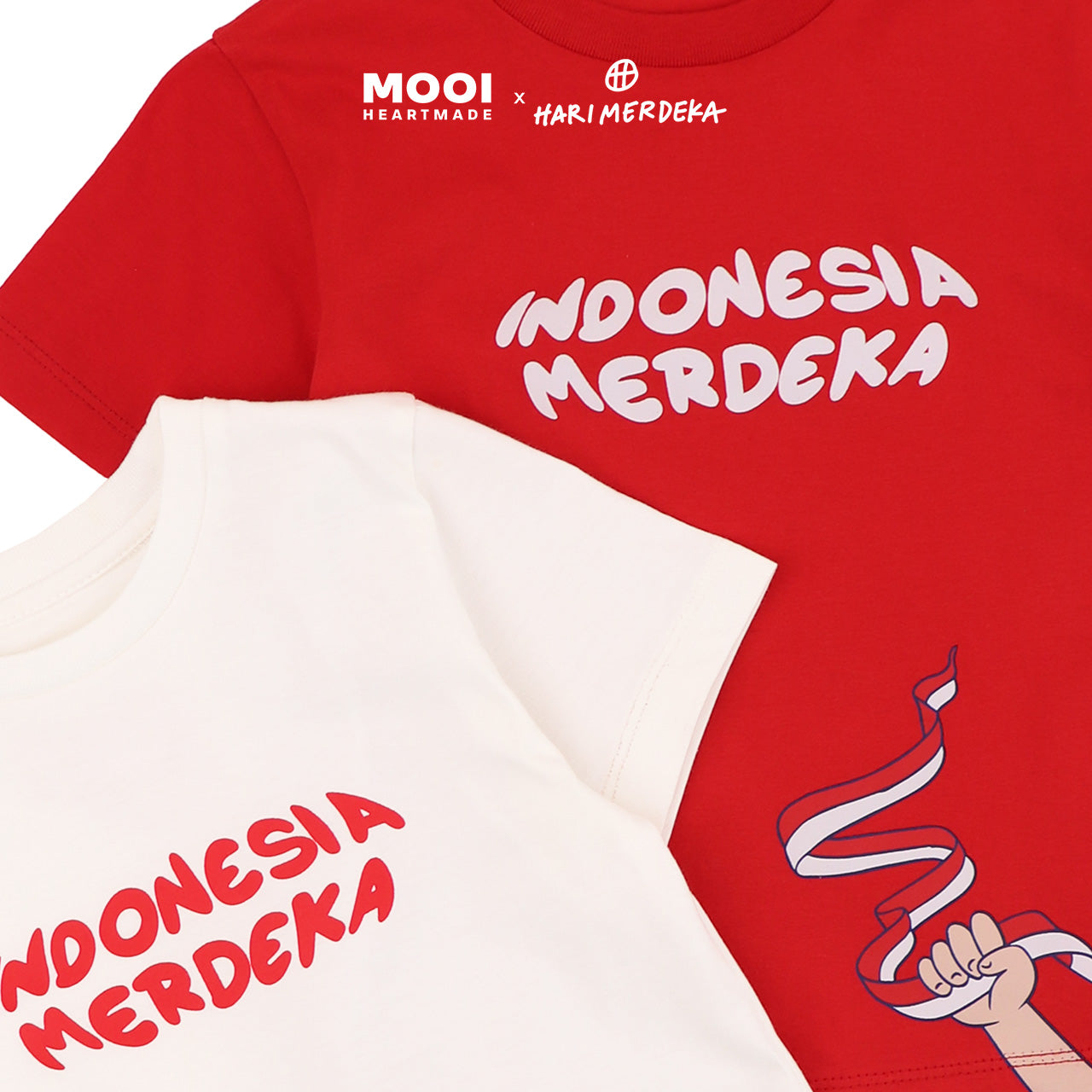 Mooi x Hari Merdeka 17 Agustus Kaos Kemerdekaan Anak T-shirt Graphic Tee