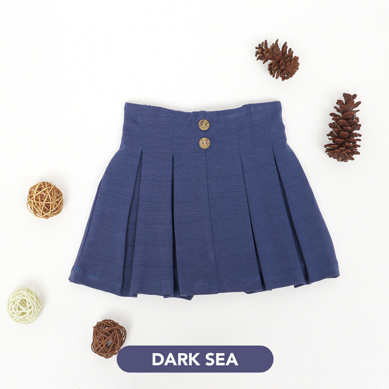 Mooi Rok Anak Perempuan Ayako Pleat Pants V1