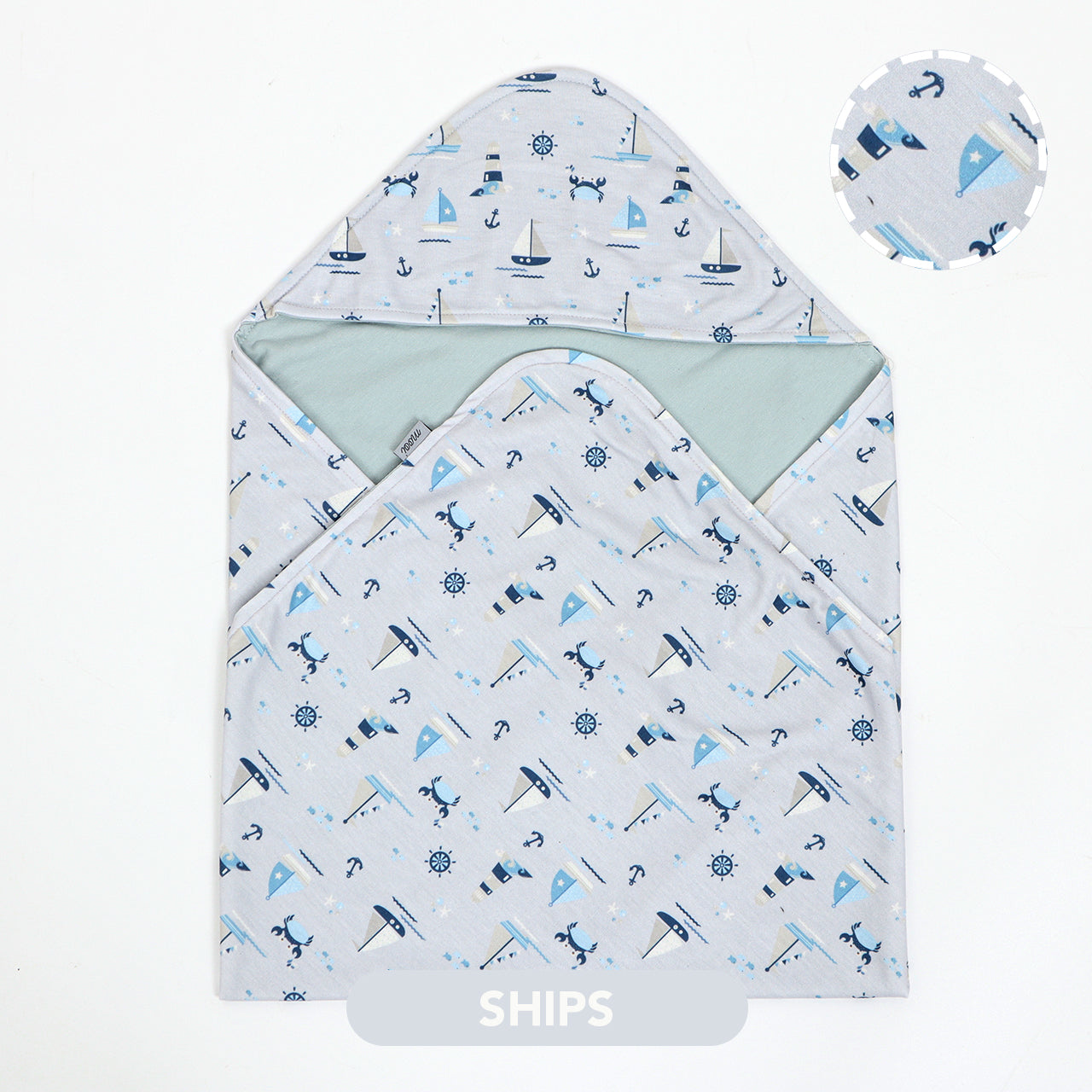 Mooi Hooded Cotton Blanket Selimut Topi Bayi