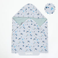 Mooi Hooded Cotton Blanket Selimut Topi Bayi