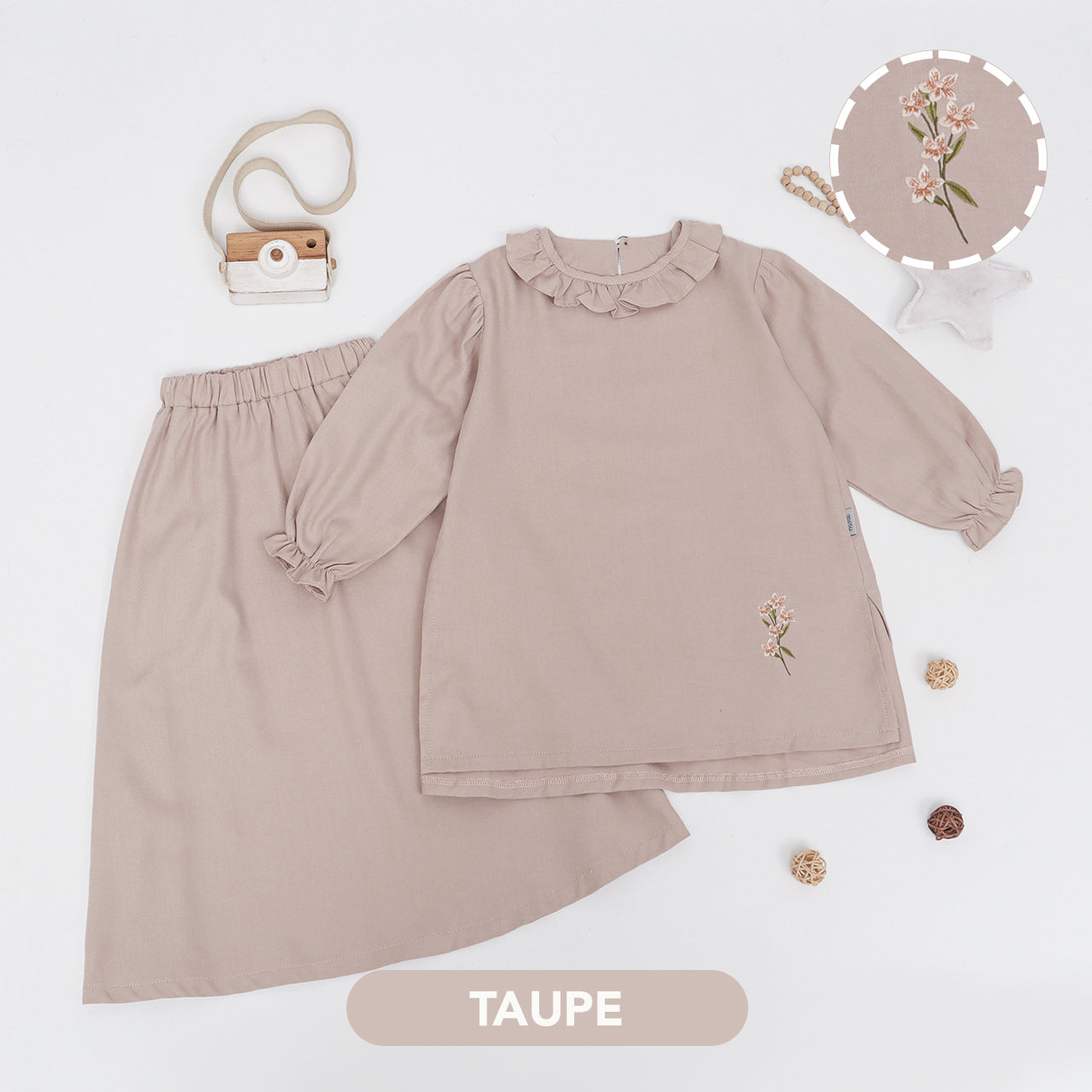 Mooi Setelan Anak Perempuan Raya Collection Rayya Tunik Set