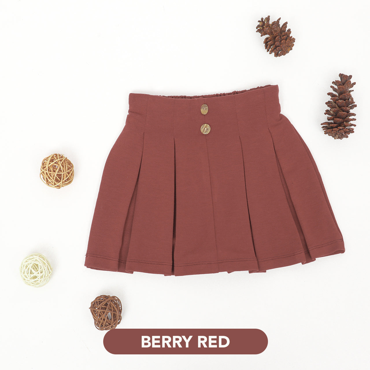 Mooi Rok Anak Perempuan Ayako Pleat Pants V1