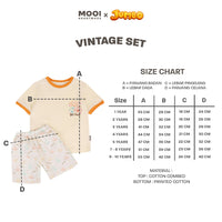Mooi x Jumbo Setelan Anak Vintage Set