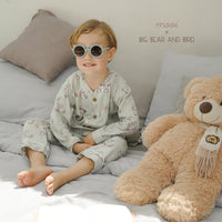 Mooi x Big Bear & Bird Piyama Panjang Anak Baju Tidur Anak Long Pajamas Kids