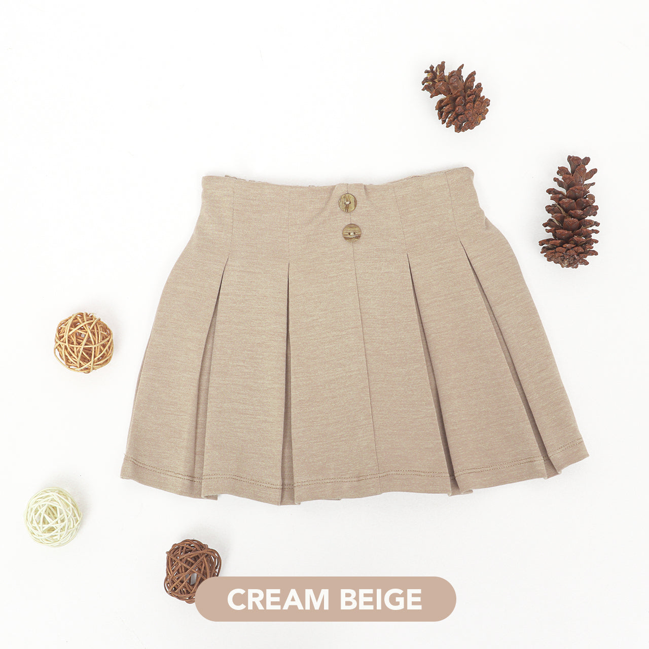 Mooi Rok Anak Perempuan Ayako Pleat Pants V1