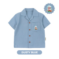 Mooi x Nussa Kemeja Anak Laki-Laki Nussa Pocket Shirt