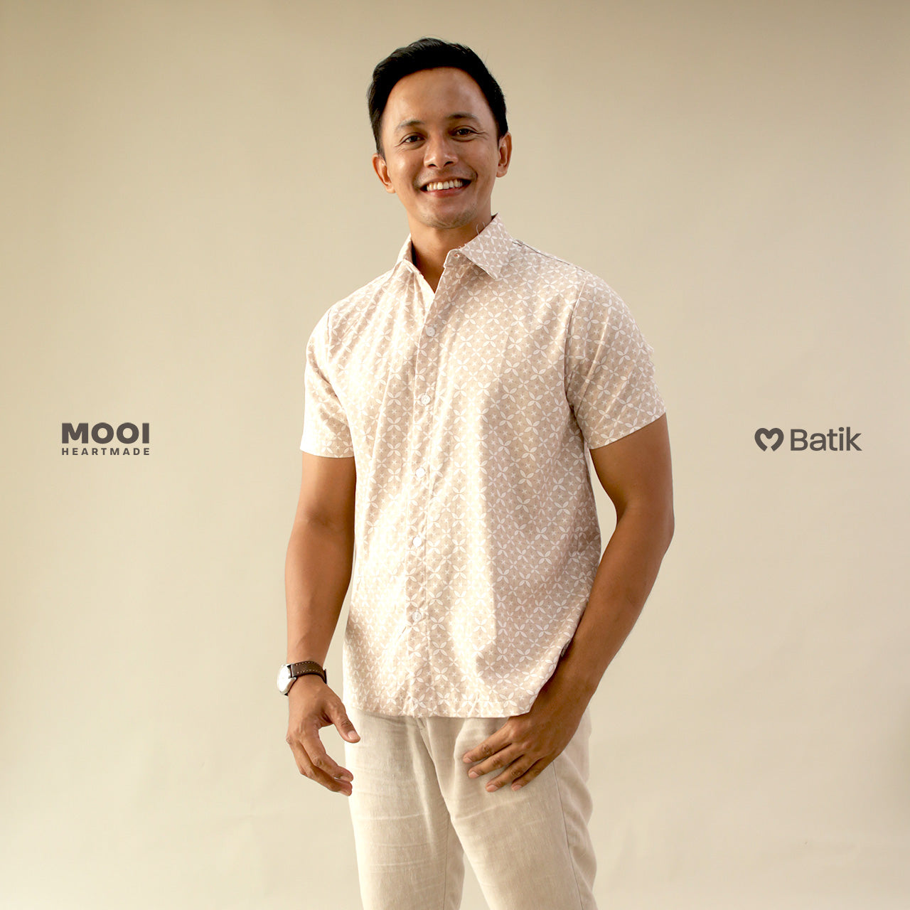 Mooi Atasan Batik Pria Kemeja Pria Arjuna Batik Shirt Adult