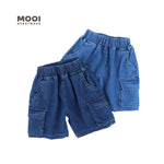 Mooi Celana Jeans Anak Kids Denim Bian Short Cargo Pants