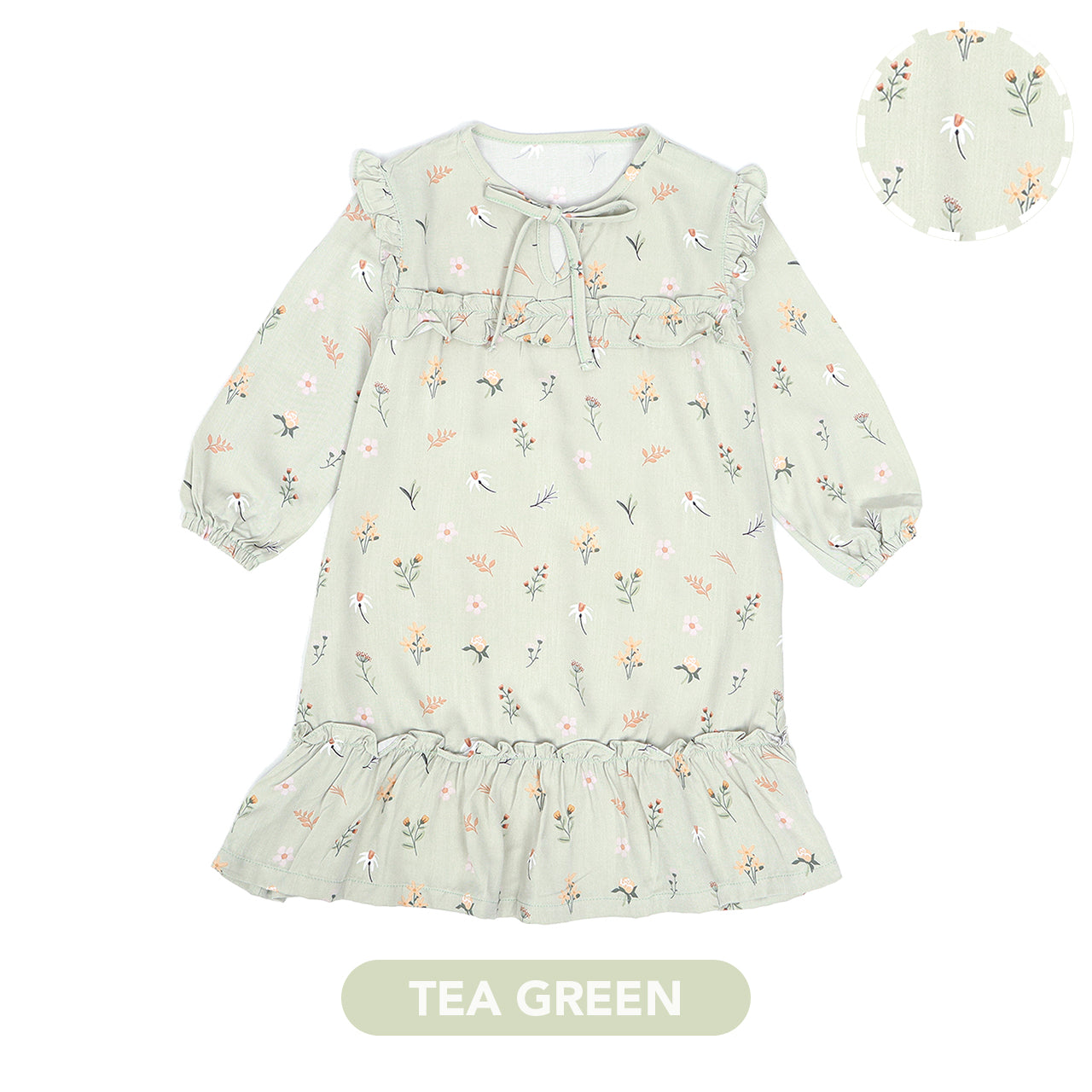Mooi Dress Anak Perempuan Naya Ruffle Dress