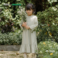 Mooi x Nussa Rarra Gamis Basic Anak Gamis Anak Perempuan Raya Collection