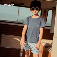 Mooi Setelan Anak Kaos Anak Tshirt Pocket Tee Set