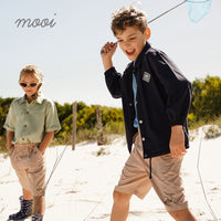 Mooi Celana Pendek Chinos Cargo Anak Alexi Pocket Short Cargo Chinos