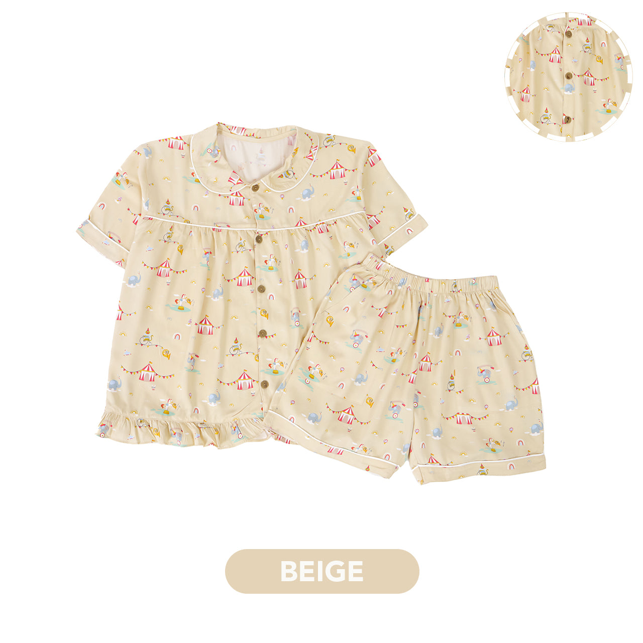 Mooi Piyama Dewasa Setelan Alora Short Pajamas Adult