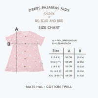Mooi x Big Bear & Bird Piyama Anak Dress Pajamas Kids
