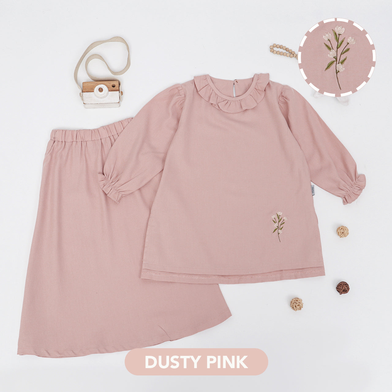 Mooi Setelan Anak Perempuan Raya Collection Rayya Tunik Set