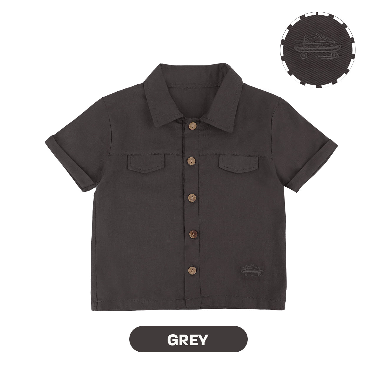 Mooi Kemeja Anak Laki-laki Koa Shirt