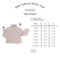 Mooi Atasan Anak Ren Turtle Neck Striped