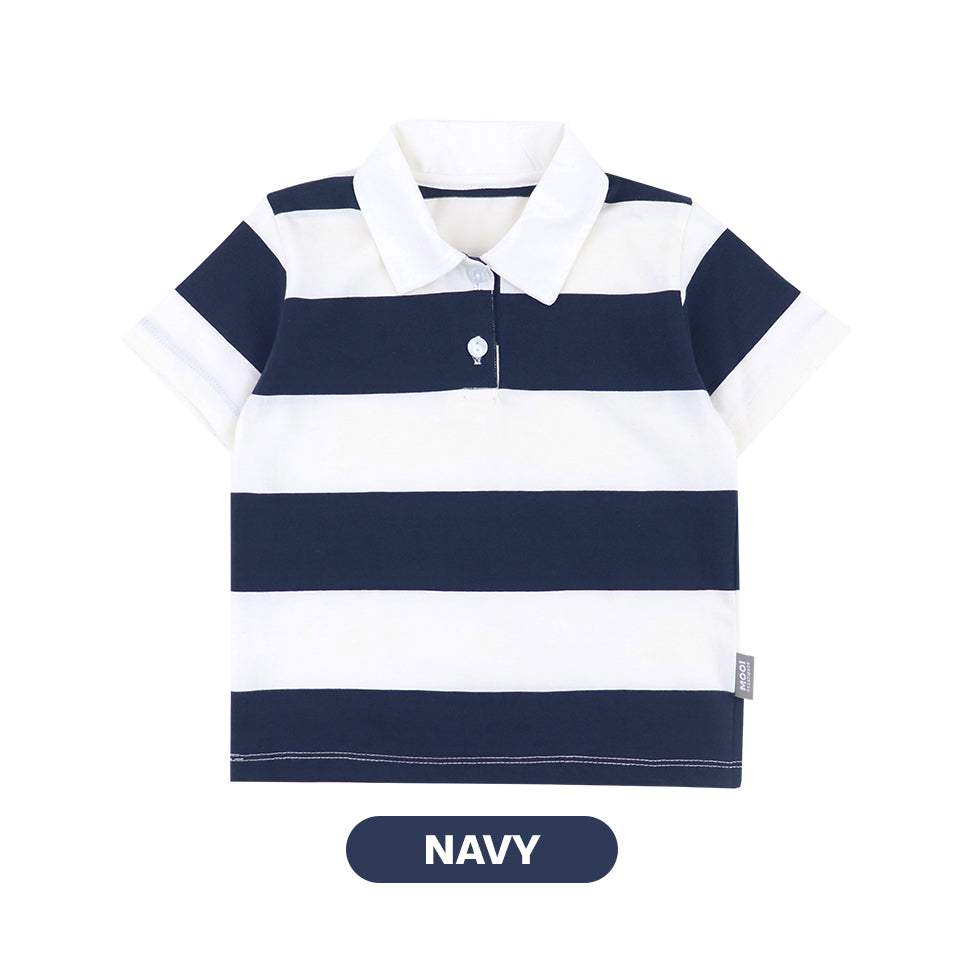 Mooi Kemeja Anak Laki-Laki Yuko Striped Polo