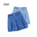 Mooi Rok Celana Skort Jeans Anak Bora Denim Skort