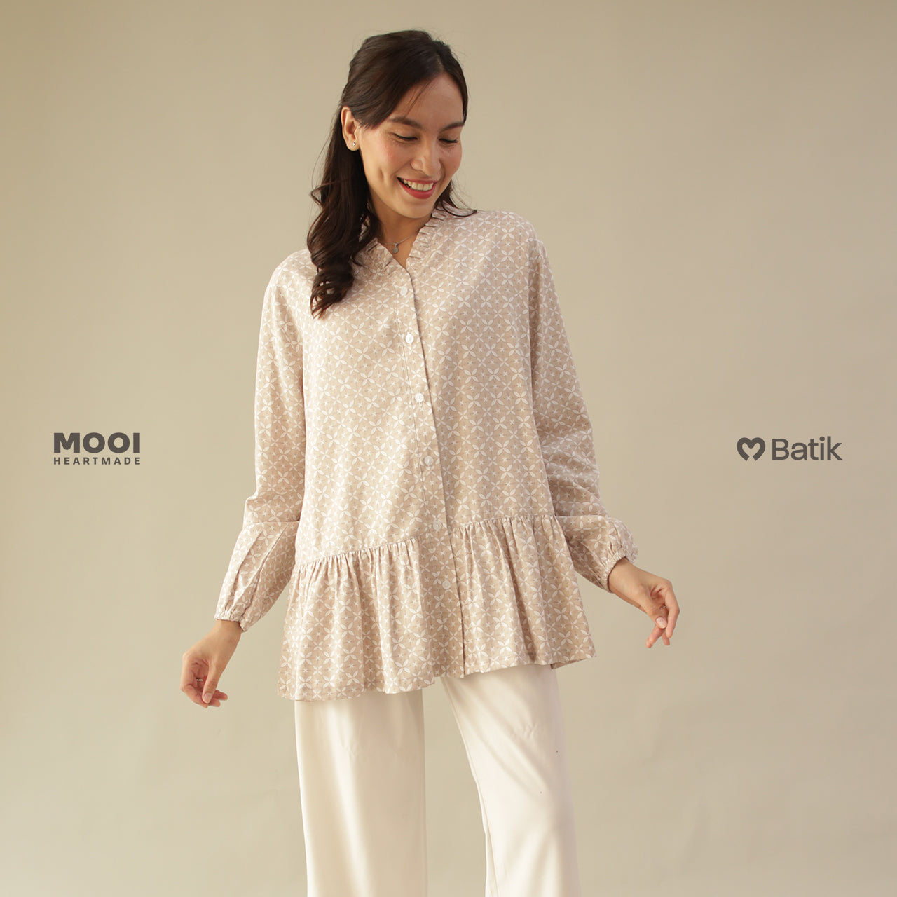 Mooi Atasan Batik Dewasa Perempuan Latisha Batik Top Adult