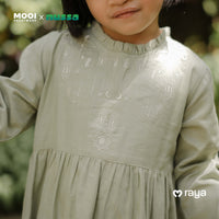 Mooi x Nussa Rarra Gamis Basic Anak Gamis Anak Perempuan Raya Collection