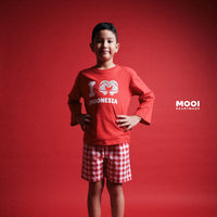 Mooi Merdeka Kaos Kemerdekaan 17 Agustus T-shirt Anak Merdeka Long Sleeve Tee I Love Indonesia