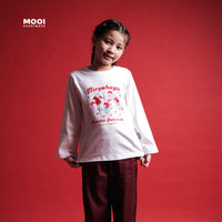 Mooi Merdeka Kaos Kemerdekaan 17 Agustus T-shirt Anak Merdeka Long Sleeve Tee Dirgahayu Indonesia