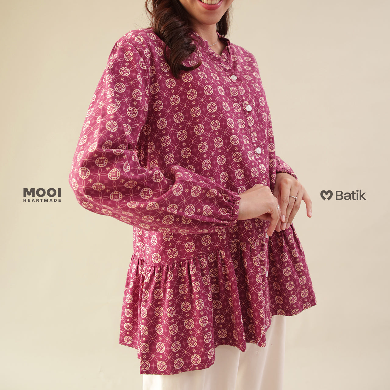 Mooi Atasan Batik Dewasa Perempuan Latisha Batik Top Adult