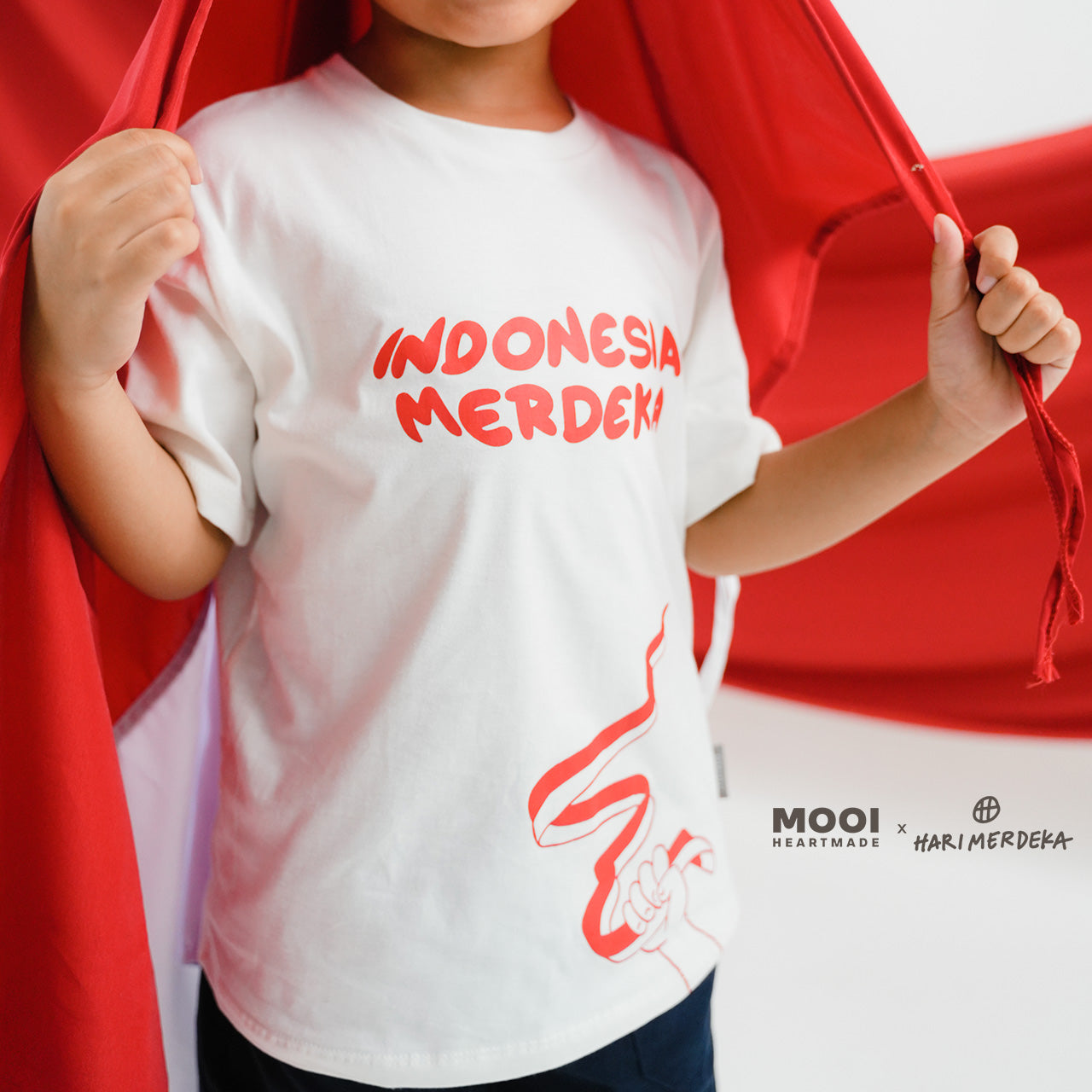 Mooi x Hari Merdeka 17 Agustus Kaos Kemerdekaan Anak T-shirt Graphic Tee