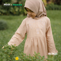Mooi x Nussa Rarra Gamis Basic Anak Gamis Anak Perempuan Raya Collection