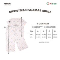 Mooi Piyama Dewasa Setelan Tencel Christmas Collection Christmas Pajamas Adult