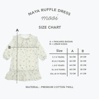 Mooi Dress Anak Perempuan Naya Ruffle Dress