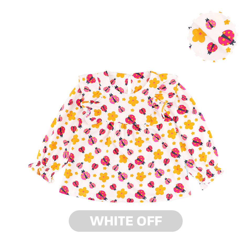Mooi X Dinda Puspitasari Atasan Anak Perempuan Lola Top Ruffle