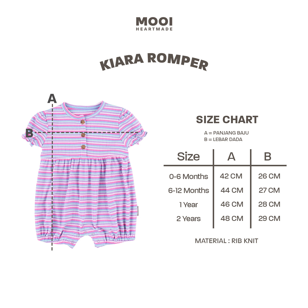 Mooi Jumper Bayi Kiara Romper Baby