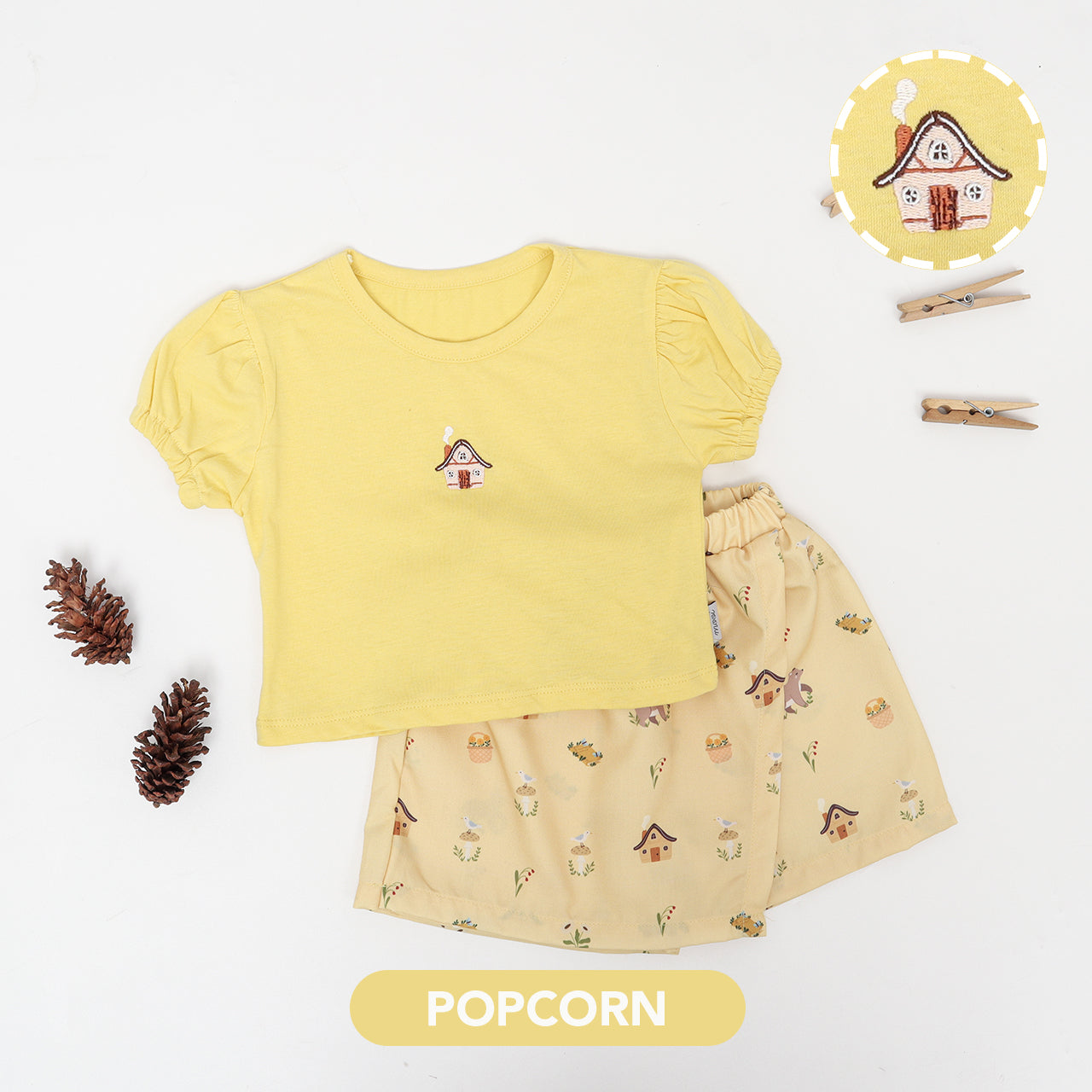 Mooi Setelan Anak Perempuan Alena Skort Set V1