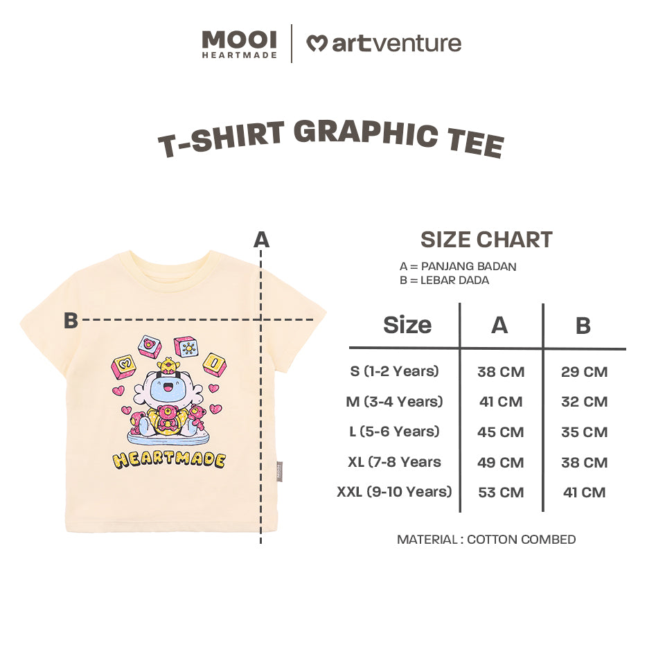 Mooi Artventure x Illustrator Tshirt Graphic Tee Kaos Anak