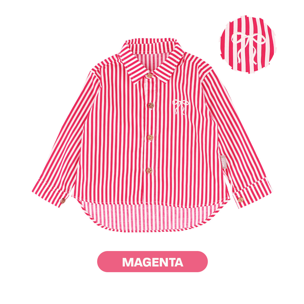 Mooi Kemeja Anak Perempuan Wilona Striped Shirt